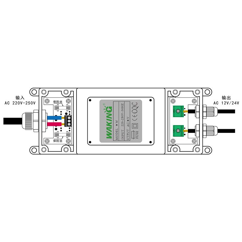 100W交流水下燈泳池?zé)舾綦x變壓器220V轉(zhuǎn)12V