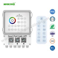 HJ050 七彩水下燈控制器水底泳池燈光無線WiFi手機APP遙控器