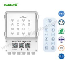 HJ-020 水下泳池?zé)艄饪刂破鬟b控器藍(lán)牙WiFi手機(jī)APP調(diào)光